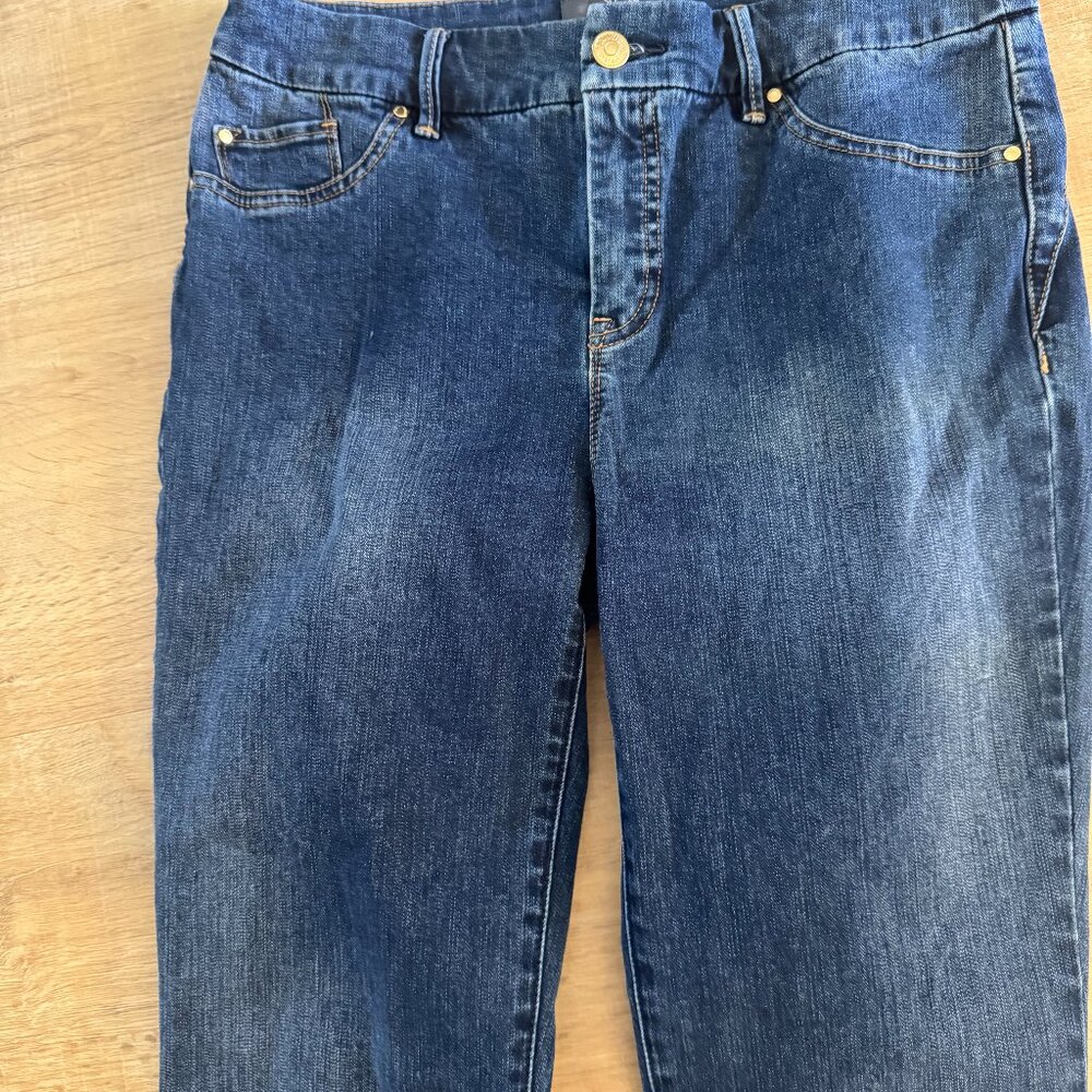 SO SLIMMING BY CHICOS JEANS SIZE 0 STRETCH STRAIGHT
